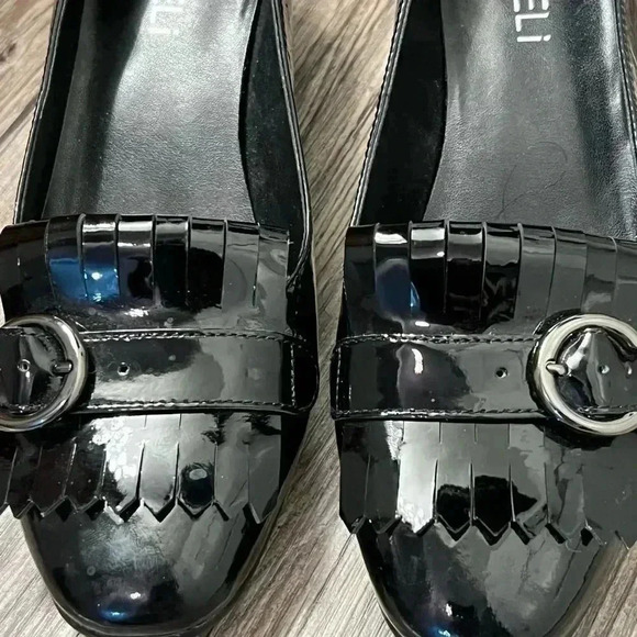 Vaneli black KILTIE PATTON LEATHER OXFORD BLOCK HEELS SIZE 6.5 - Picture 2 of 8